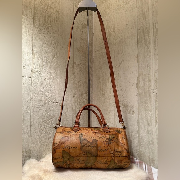 Alviero Martini Handbags - Alviero Martini Leather Travel Satchel